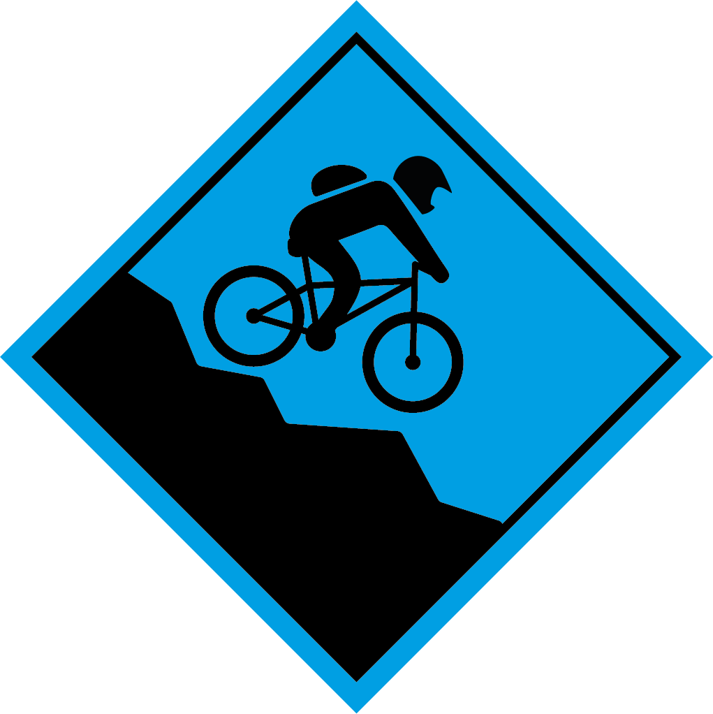 Miniatura o icono representativo de las pistas azules del BikePark de Alarcia